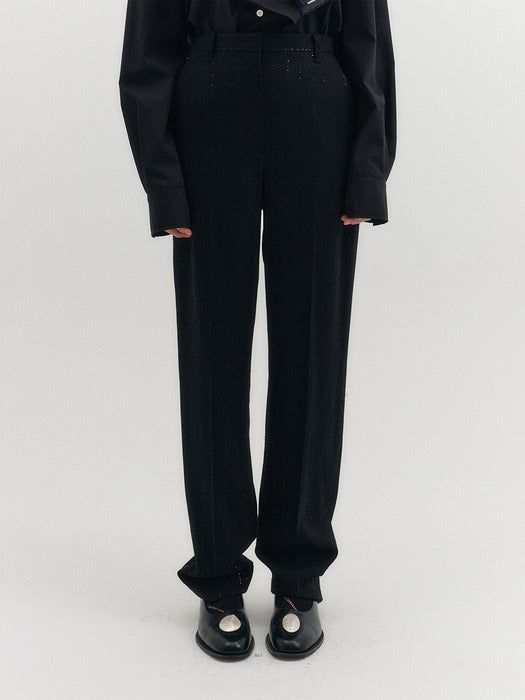Eenk Slim Straight Pants - Black