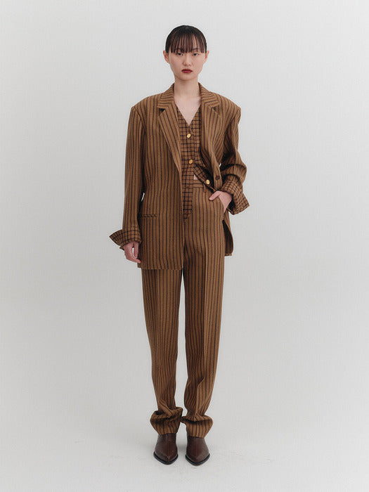 Eenk Slim Straight Pants - Camel