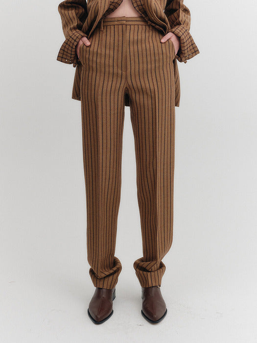 Eenk Slim Straight Pants - Camel