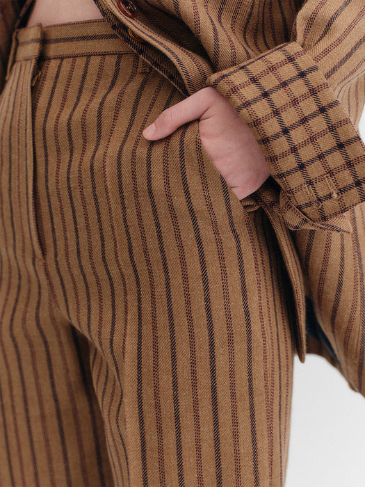 Eenk Slim Straight Pants - Camel