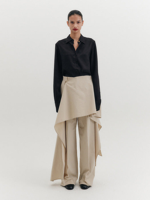 Eenk Brooch Classic Shirt - Black