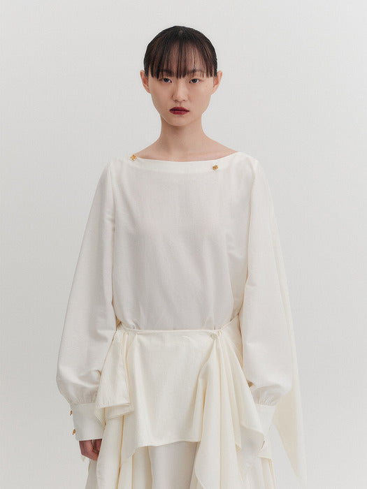 Eenk Transformable Layered Blouse - Ivory
