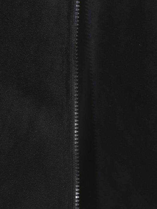 Velour Corduroy Fleece-Lined Hooded Zip-Up_FS254FT02F004_001