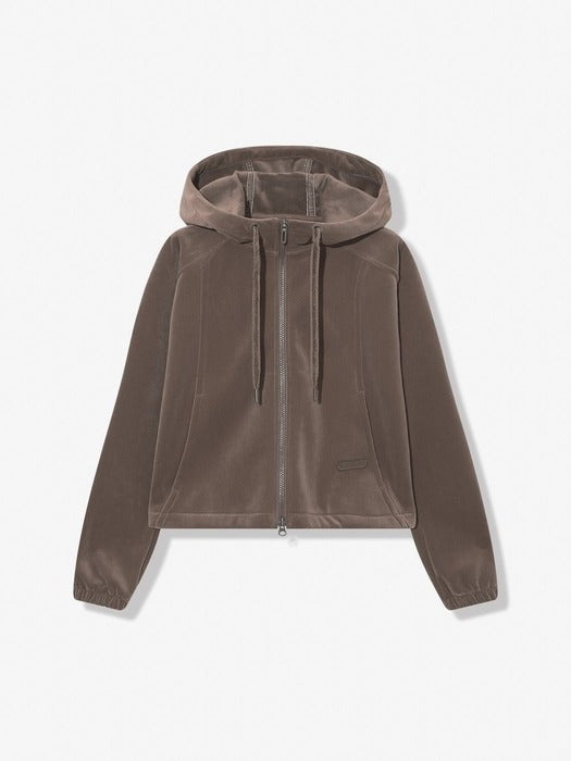 Velour Corduroy Fleece-Lined Hooded Zip-Up_FS254FT02F004_217