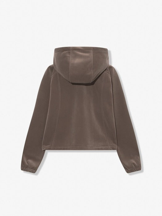 Velour Corduroy Fleece-Lined Hooded Zip-Up_FS254FT02F004_217