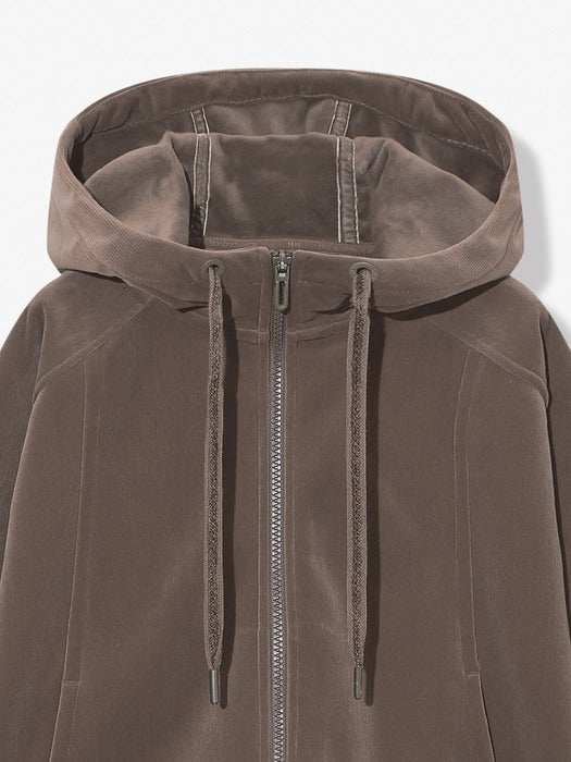 Velour Corduroy Fleece-Lined Hooded Zip-Up_FS254FT02F004_217