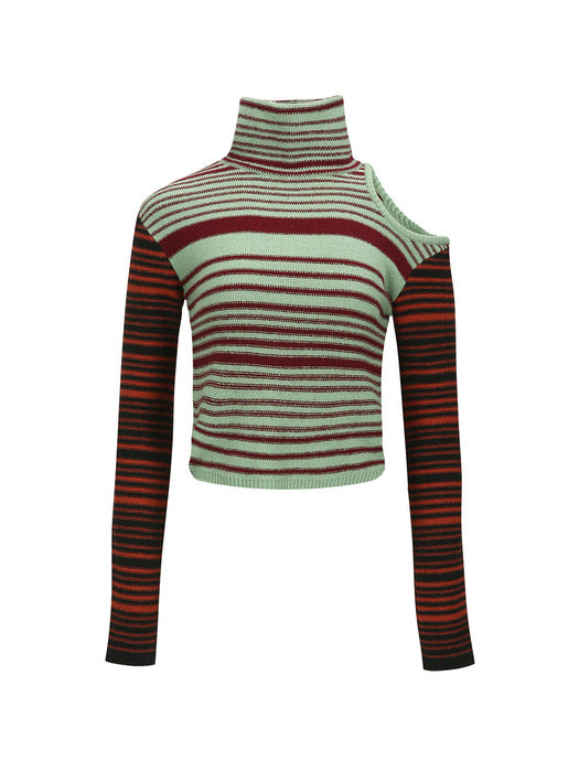 [andersson bell] ELODIE MULTI STRIPE CUT-OUT TOP atb1356w(GREEN)