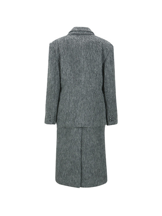[andersson bell] BLAZER LAYERED COAT awa719w(CHARCOAL)
