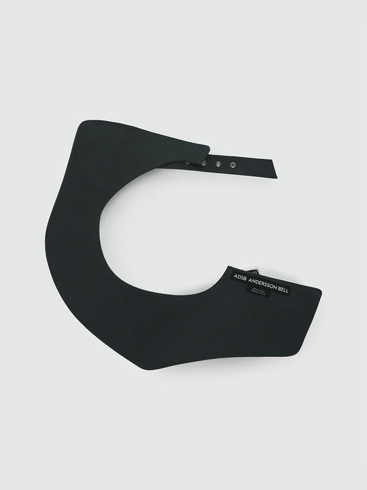 [andersson bell] UNISEX LEATHER SLASH SCARF aaa489u(BLACK)