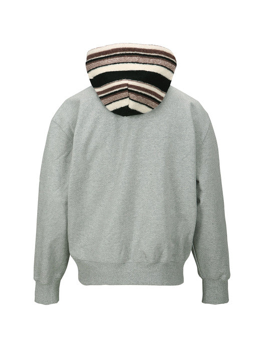 [andersson bell] UNISEX LOGO EMBROIDERY HOODIE atb1379u(GREY)