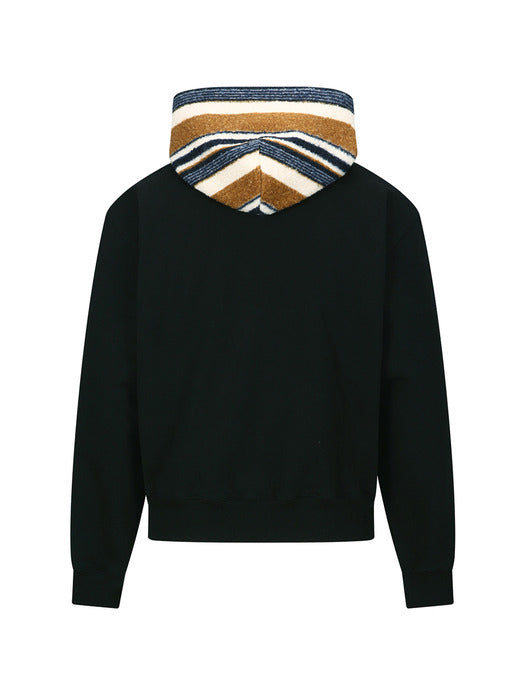 [andersson bell] UNISEX LOGO EMBROIDERY HOODIE atb1379u(BLACK)