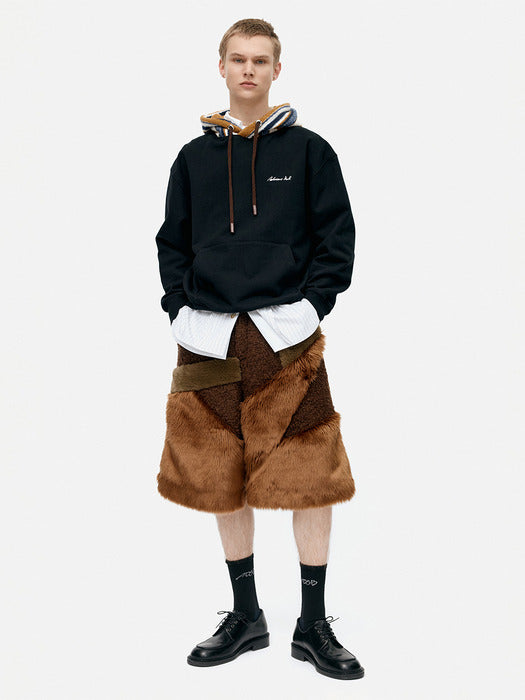 [andersson bell] UNISEX LOGO EMBROIDERY HOODIE atb1379u(BLACK)