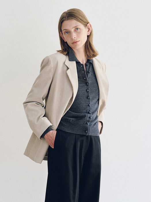 [nothing written] Corduroy Vintage Jacket (Macadamia)