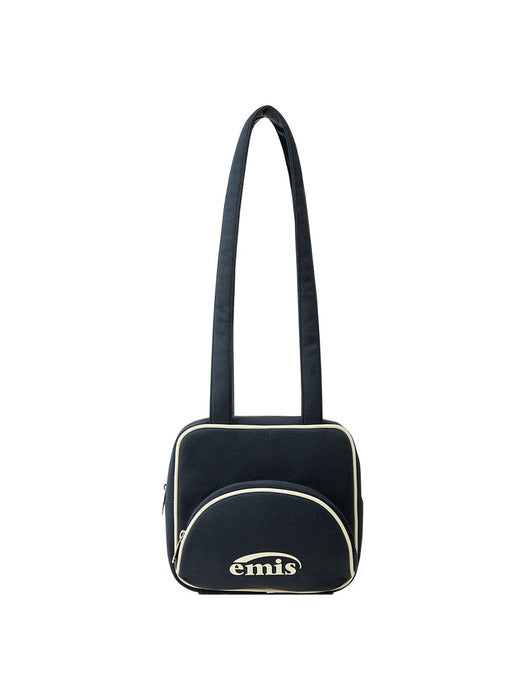 [emis] JERSEY LOGO SHOULDER BAG-NAVY