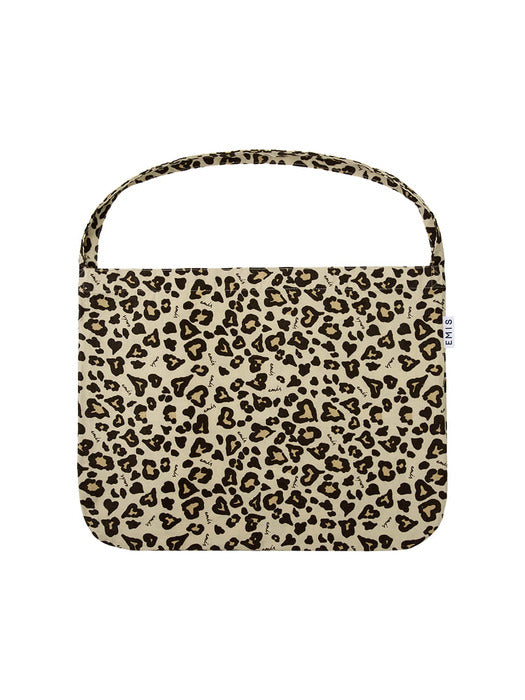 [emis] CORDUROY EMIS LEOPARD ECO BAG-BEIGE