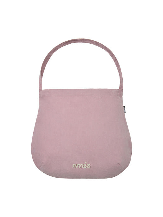 [emis] CORDUROY ROUND ECO BAG-PINK