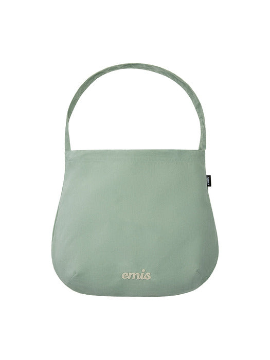 [emis] CORDUROY ROUND ECO BAG-MINT