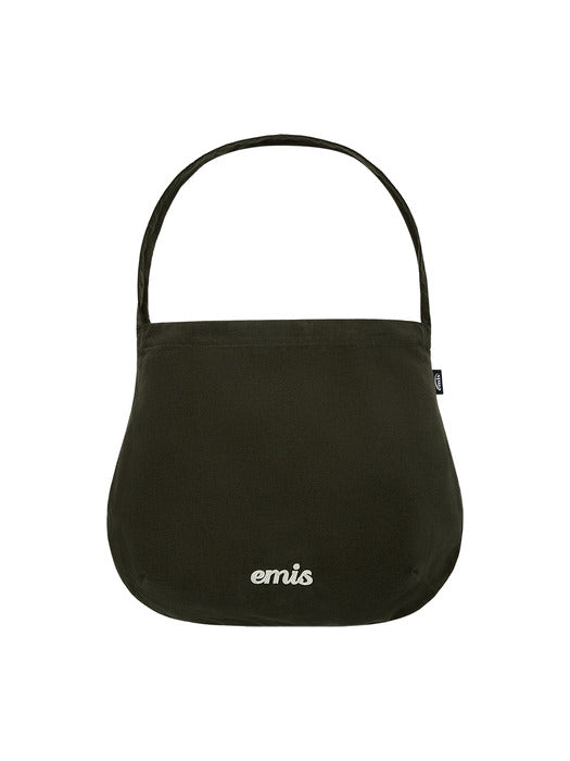 [emis] CORDUROY ROUND ECO BAG-KHAKI
