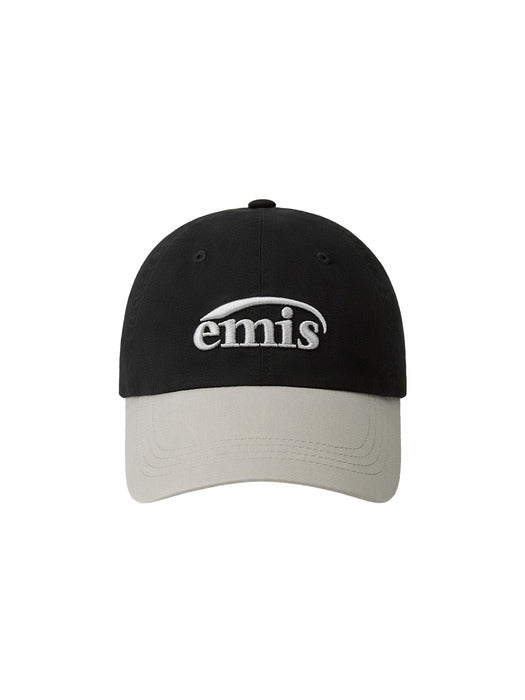Emis Washed Two Tone Ball Cap-Black