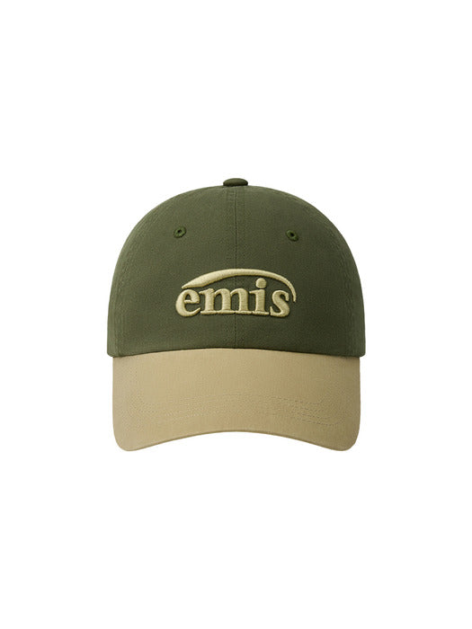 Emis Washed Two Tone Ball Cap-Olive