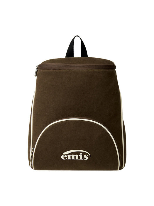 [emis] JERSEY LOGO BACKPACK-BROWN