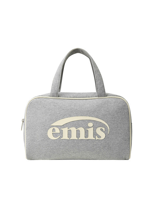 [emis] JERSEY LOGO TOTE BAG-MELANGE GRAY