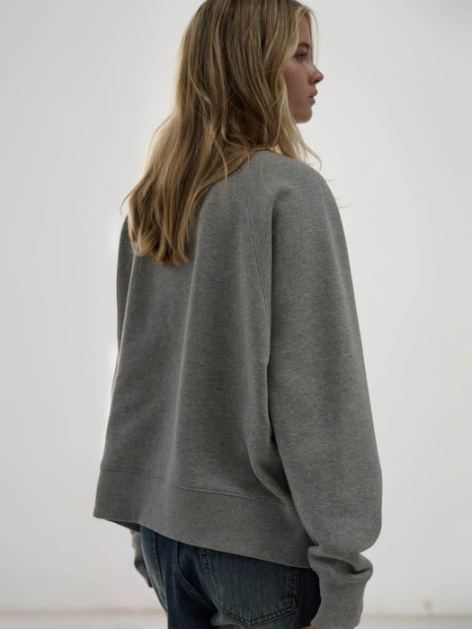 Facade Pattern Vintage Raglan Sweatshirt