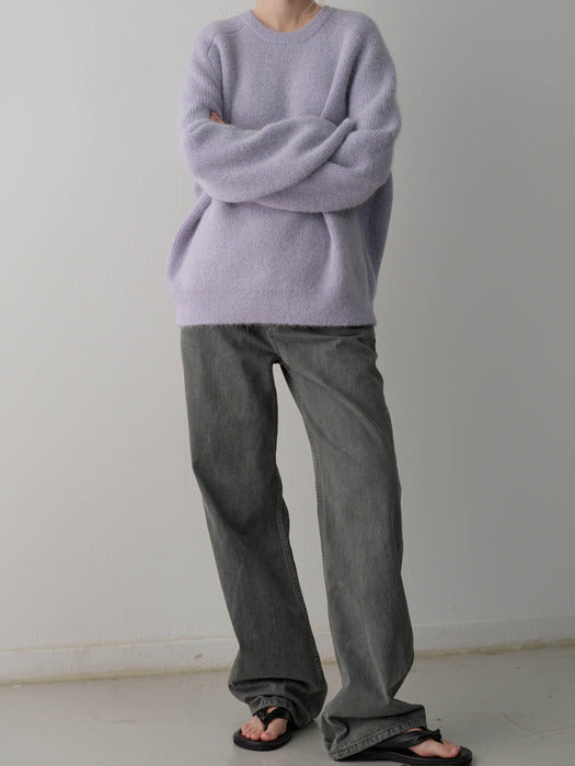 Facade Pattern Classic Straight Denim blue grey