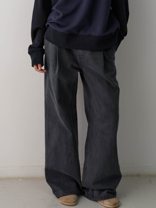 [facade pattern] Classic One-Tuck Denim_vintage midnight