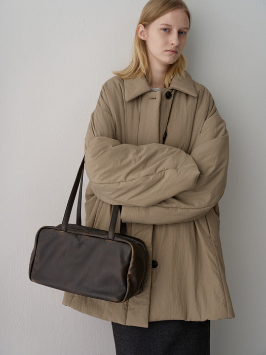 Facade Pattern Robin Shoulder Bag antique brown