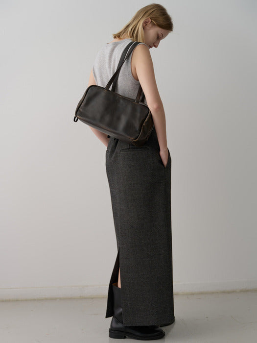 Facade Pattern Robin Shoulder Bag antique brown