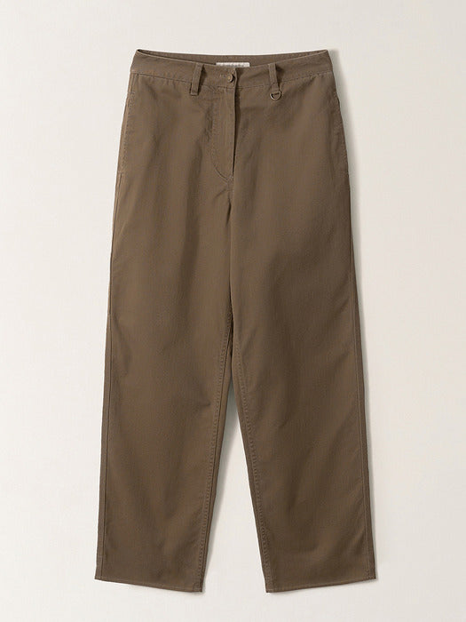 Nothing Written Tabby Wide Chino Pants (Moss Brown)