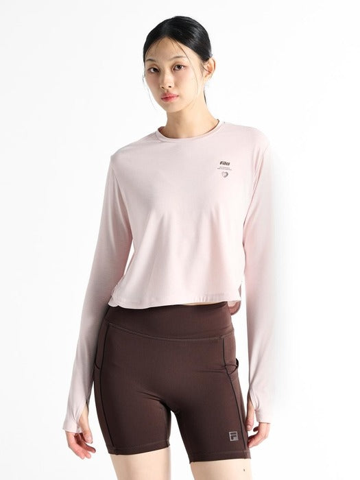 [fila] Women's Running Graphic Long-Sleeve Tee_FS253RL02F003_650