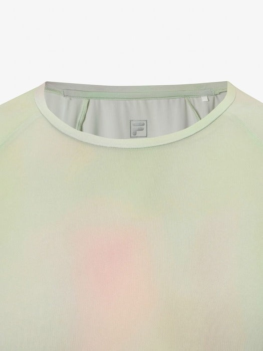 [fila] Women's Running Pattern Long-Sleeve Tee_FS253RL02F006_442