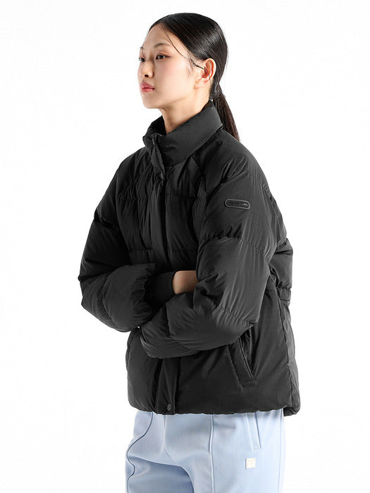 [fila] Corduroy-Pattern Printed Down Jacket_FS254DJ02F001_001