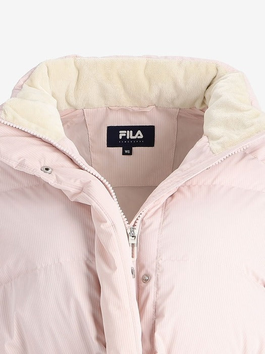 [fila] Corduroy-Pattern Printed Down Jacket_FS254DJ02F001_650