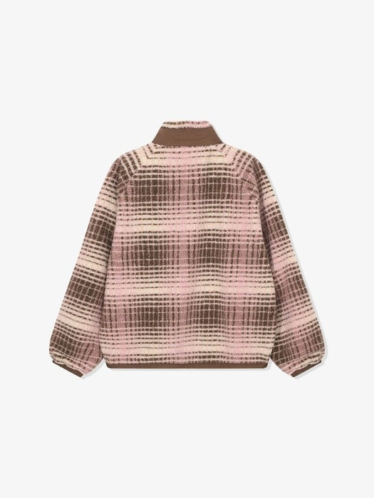 [fila] Checked Fleece Jacket_FS254PL01X002_260