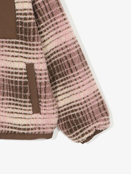 [fila] Checked Fleece Jacket_FS254PL01X002_260