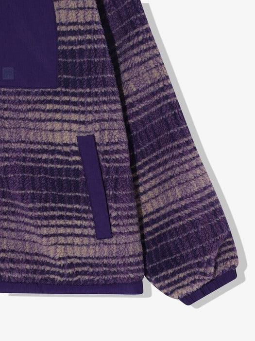 [fila] Checked Fleece Jacket_FS254PL01X002_541