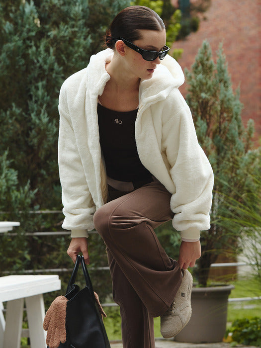 [fila] Women's Faux Fur Hooded Jumper_FS254PL02F001_150