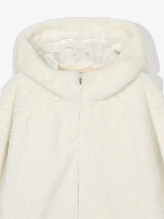 [fila] Women's Faux Fur Hooded Jacket_FS254PL02F001_150