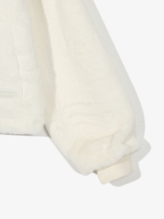 [fila] Women's Faux Fur Hooded Jumper_FS254PL02F001_150