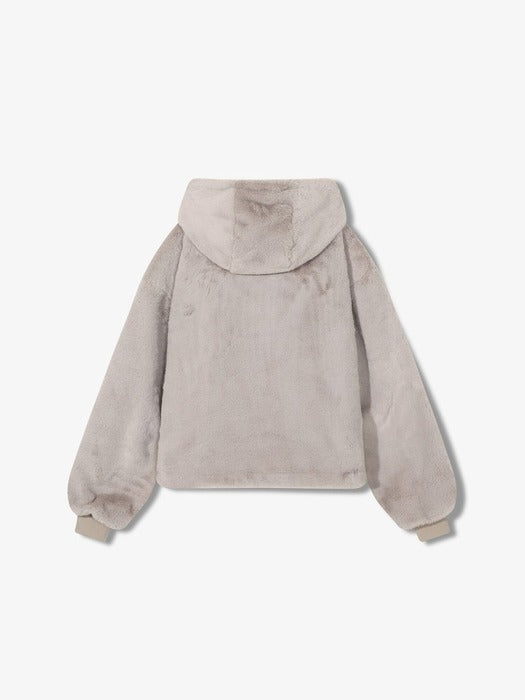 [fila] Women's Faux Fur Hooded Jumper_FS254PL02F001_260