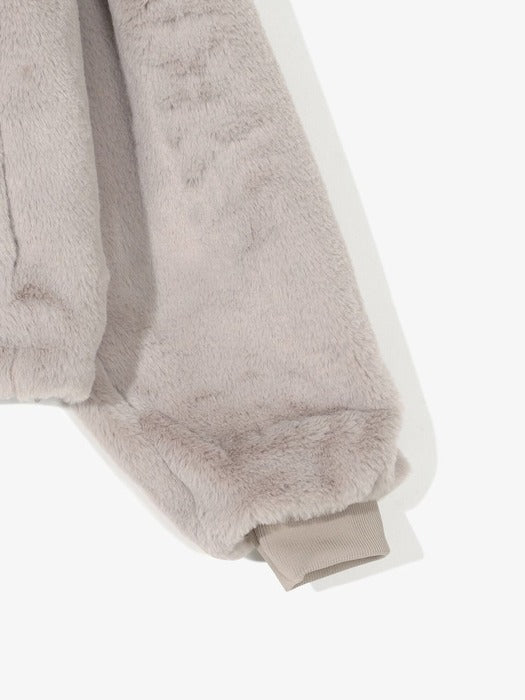 [fila] Women's Faux Fur Hooded Jumper_FS254PL02F001_260