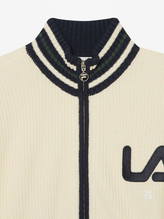 [fila] Unisex Color-Block Raglan Zip-Up Cardigan_FS254ST01X001_150