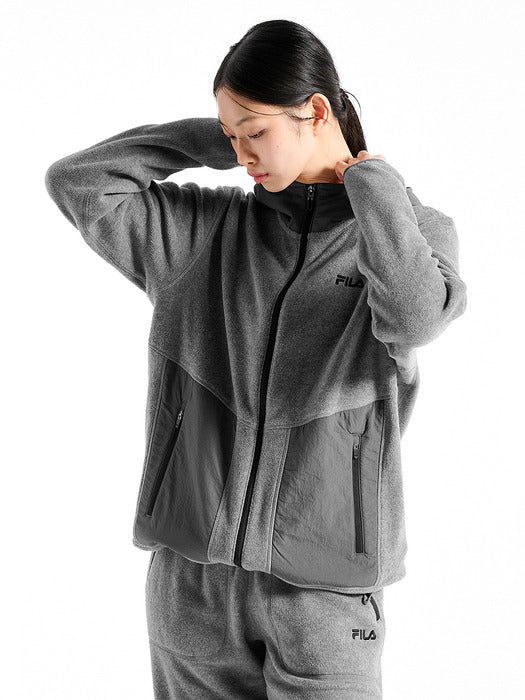 [fila] Microfleece Hooded Zip-Up_FS254FT02X001_071