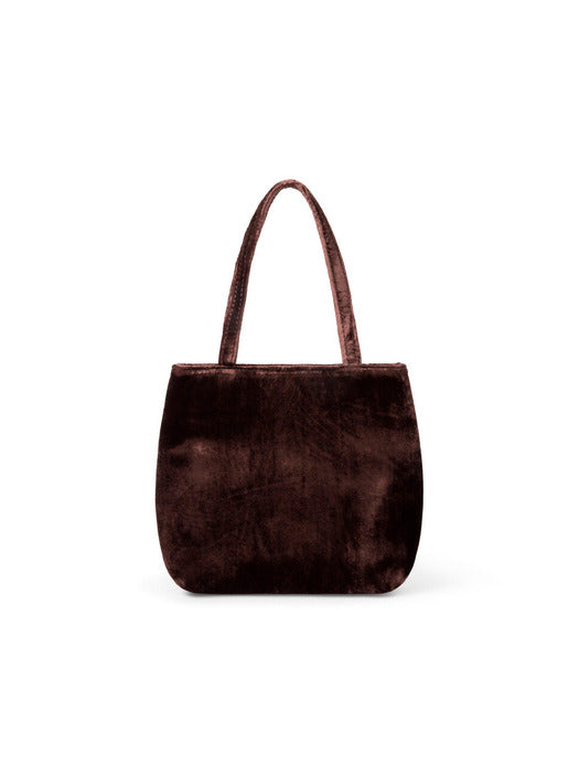 Home Of Hai Little Velvet Bag Dark Brown