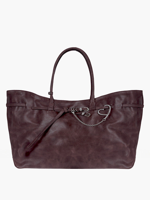 [MARGESHERWOOD] GRANDMA USED BAG XL_wine pull-up