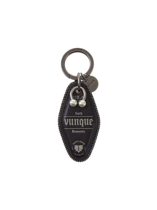 [vunque] Goth Romantic Leather Charm — Choco Brown