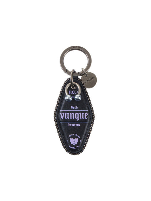 Gothic Romantic Leather Charm — Purple